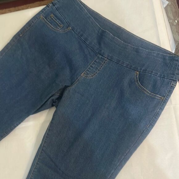 HUE Stretch Blue Women's Jeans Size XL - Picture 2 of 9